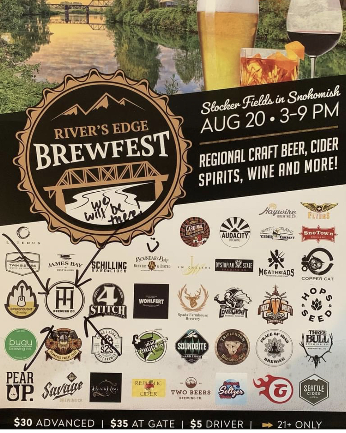 River’s Edge Brew Fest Deep Draft Brewing Bremerton, WA Taproom and